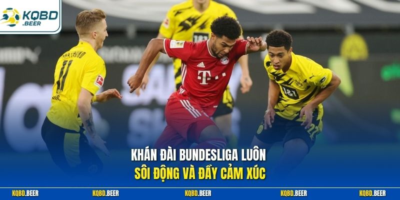 Khán đài Bundesliga luôn sôi động và đầy cảm xúc 